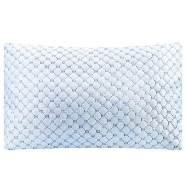 Bed Pillows Cooling Memory Foam Pillow Ventilated With Cooling Gel Infused Memory Foam Heat Reducing Cooling Fiber Breathable Machine Washable (Option: Queen 1Pc)