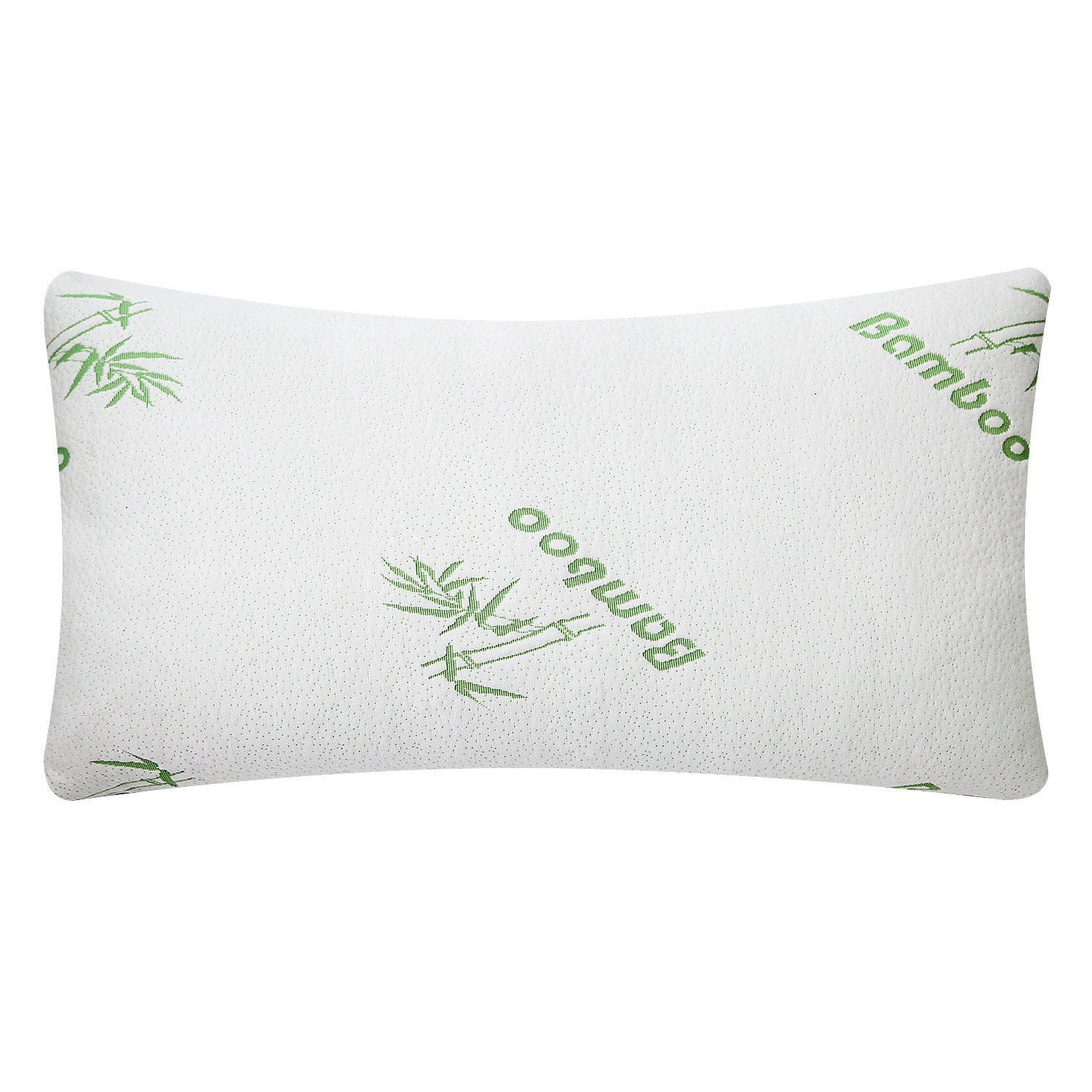 2Pcs Or 1Pcs Bamboo Memory Foam Pillow Hypoallergenic Bed Pillow For Head Neck Rest Sleeping Shredded Pillow Washable Cover Queen Size Pillow (Option: King-1Pc)